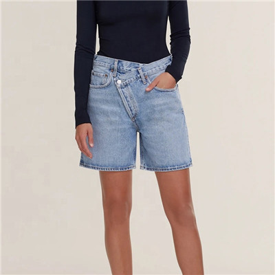Criss-cross-button-women-s-vintage-denim-shorts-4